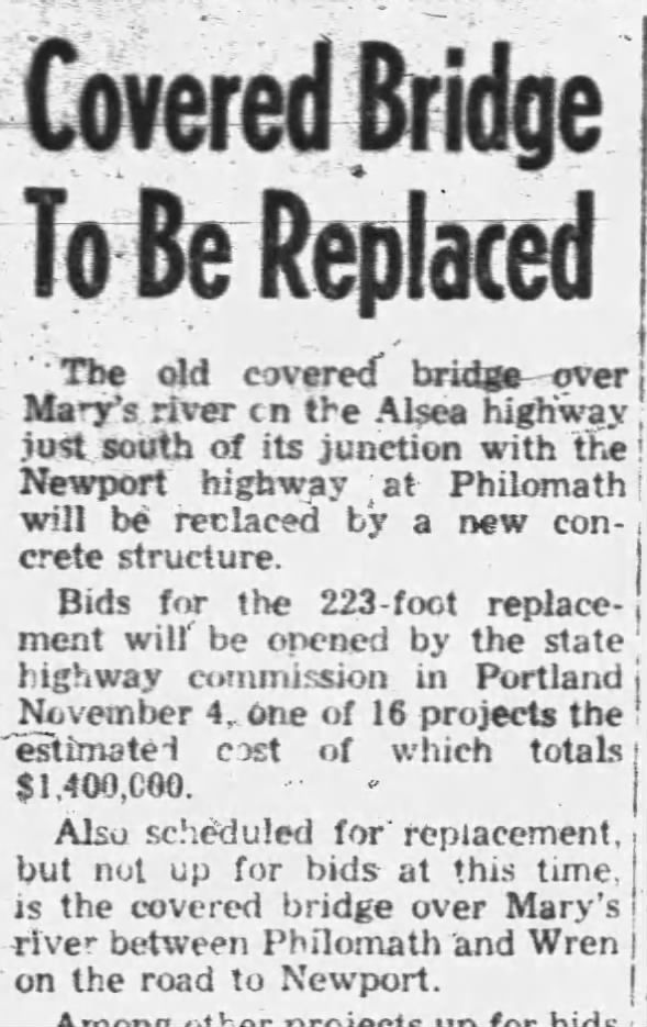 Mary's River (2 bridges) 10/20/48